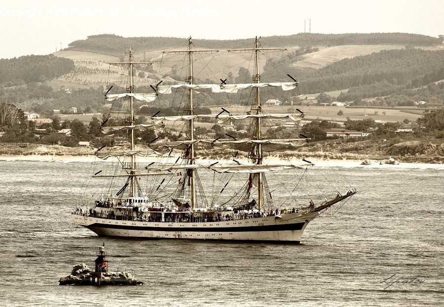 Boat, Yacht, Watercraft, Aircraft, Airplane, Biplane, Cruise Ship