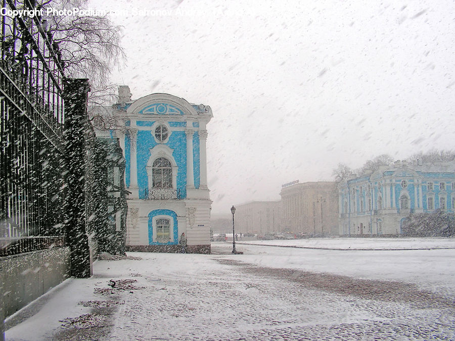 Blizzard, Outdoors, Snow, Weather, Winter, Architecture, Church