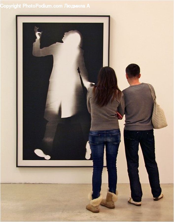 Human, People, Person, Silhouette, Blackboard, Art, Modern Art