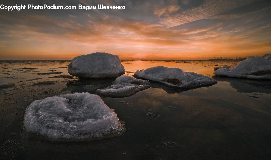 Rock, Outdoors, Sea, Sea Waves, Water, Ocean, Dawn