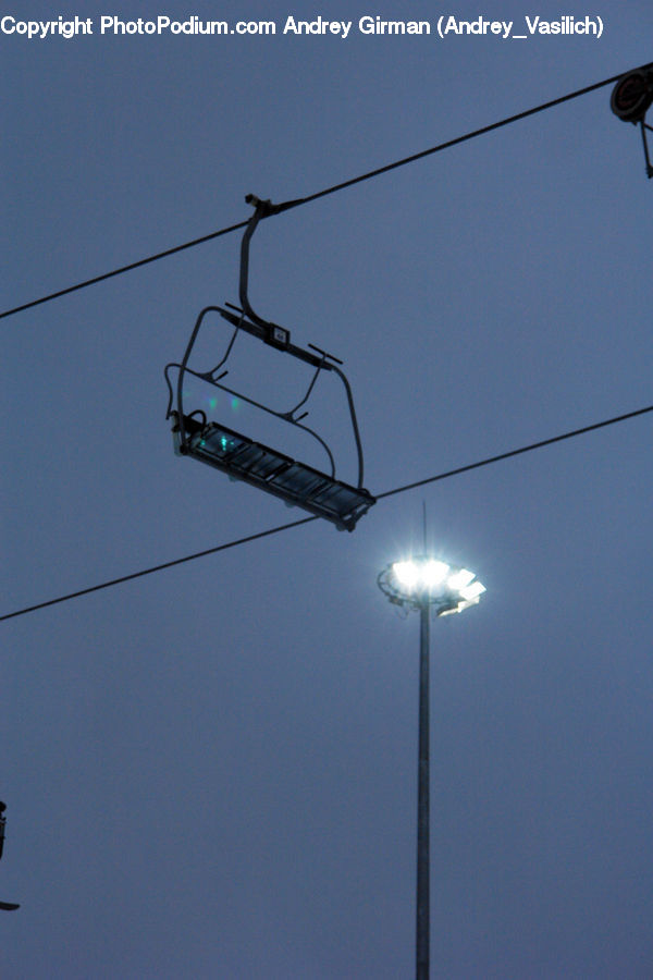 Cable Car, Trolley, Vehicle, Light Fixture, Light