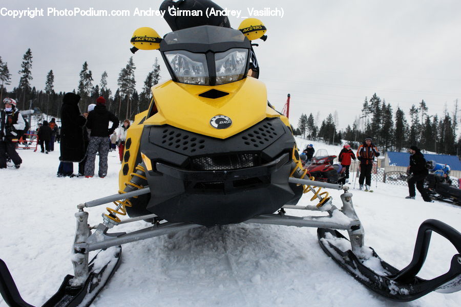 People, Person, Human, Sled, Ice, Outdoors, Snow