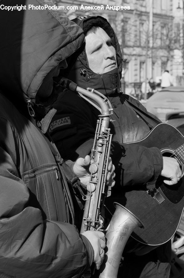 People, Person, Human, Musical Instrument, Saxophone, Cello, Glasses