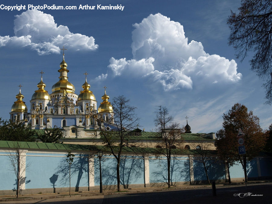 Architecture, Downtown, Plaza, Town Square, Dome, Parliament, Cloud