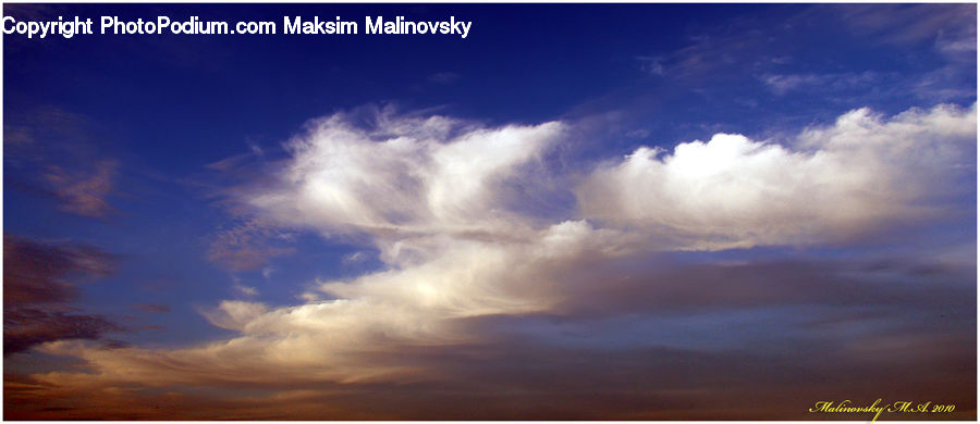 Azure Sky, Cloud, Outdoors, Sky, Cumulus