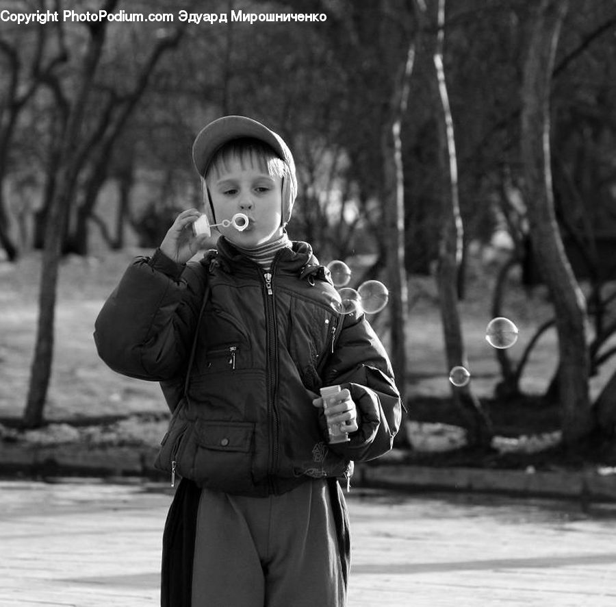 Human, People, Person, Bubble, Coat, Playground, Swing
