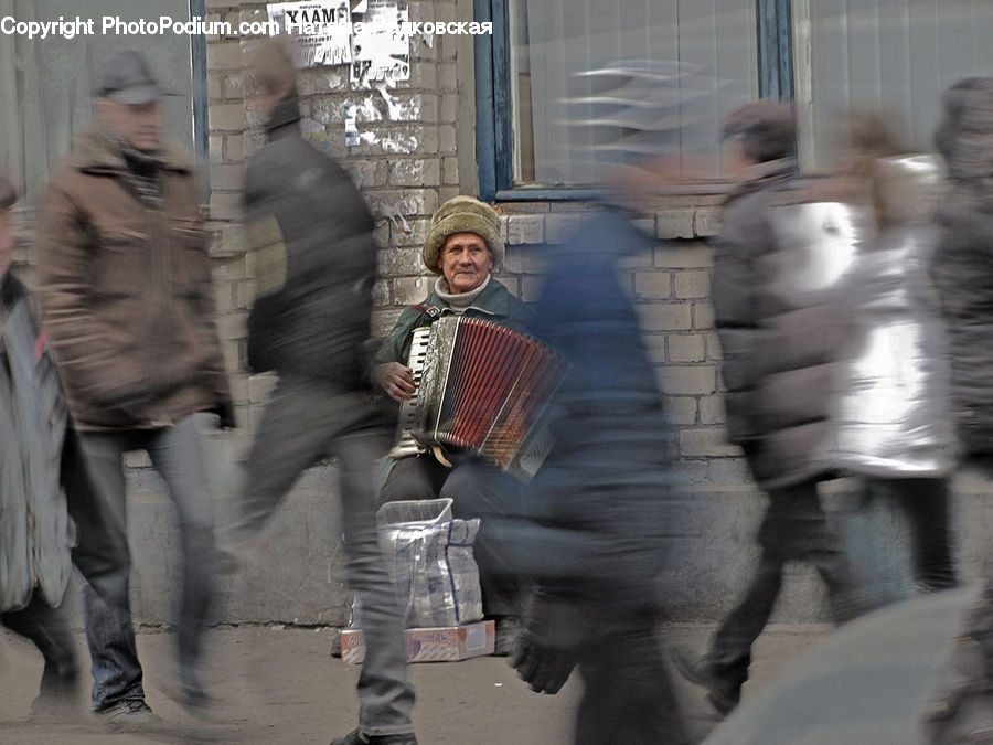 Accordion, Human, Musical Instrument, People, Person, Alley, Alleyway