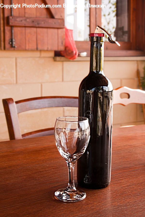 Glass, Alcohol, Beverage, Red Wine, Wine, Bottle, Beer