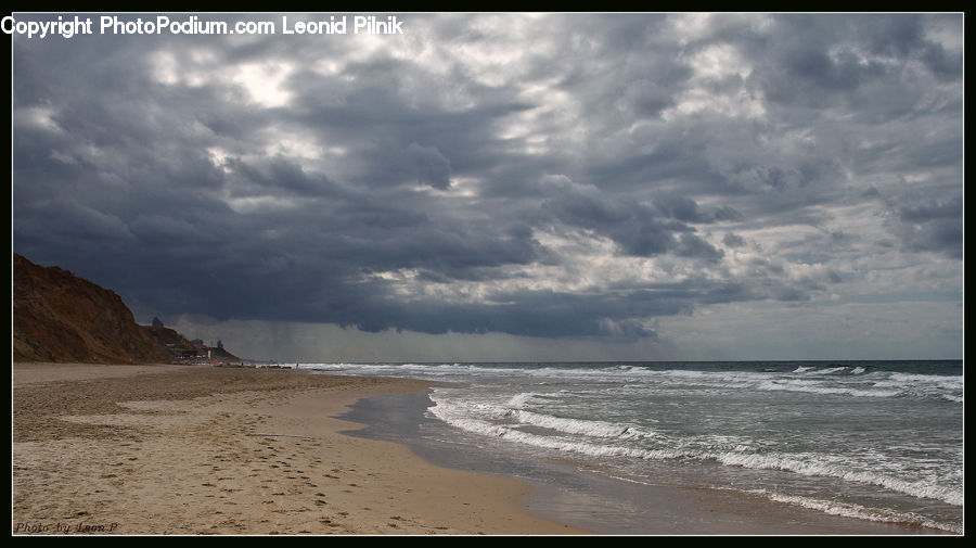 Beach, Coast, Outdoors, Sea, Water, Storm, Weather