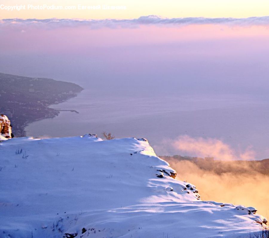 Arctic, Glacier, Ice, Mountain, Outdoors, Snow, Dawn