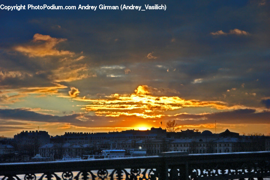 Dawn, Dusk, Red Sky, Sky, Sunrise, Sunset, Outdoors