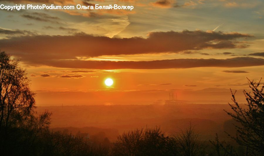 Dawn, Dusk, Sky, Sunrise, Sunset, Red Sky, Outdoors