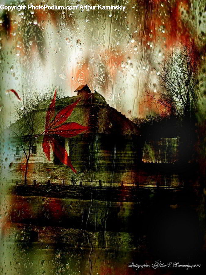 Art, Painting, Land, Marsh, Pond, Swamp, Water