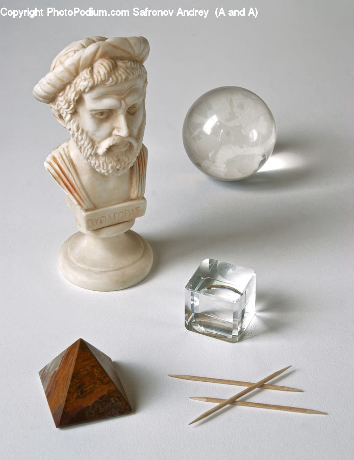 Crystal, Bust, Figurine, Head, Triangle, Art, Sculpture