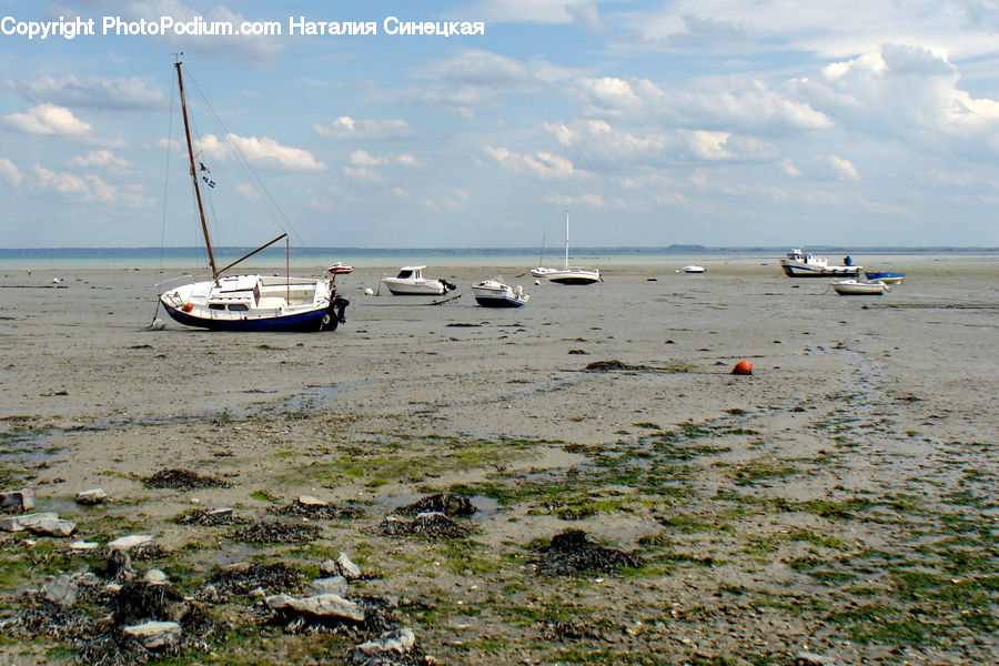 Boat, Watercraft, Dinghy, Sailboat, Vessel, Beach, Coast