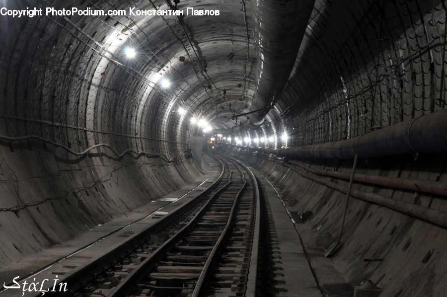 Tunnel, Subway, Train, Train Station, Vehicle