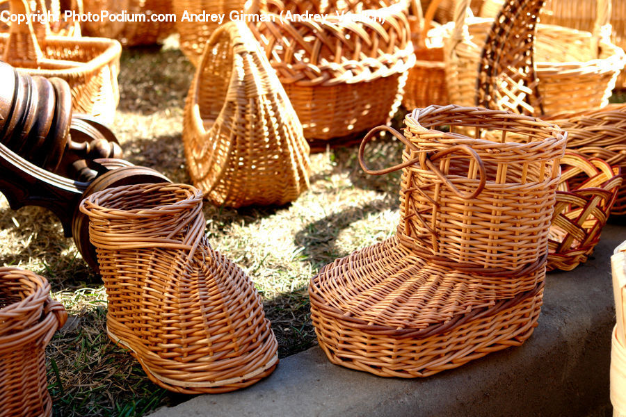 Basket, Pot, Pottery, Knitting, Linen, Woven, Food