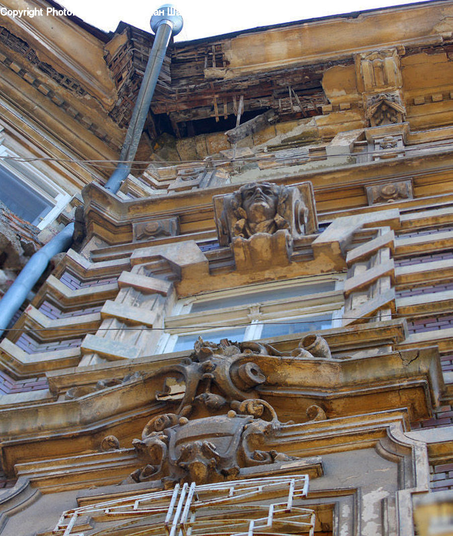 Art, Gargoyle, Statue, Lumber, Balcony, Brass Section, Architecture