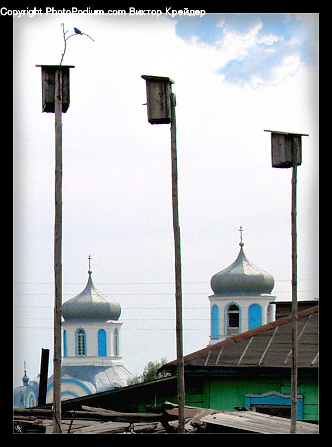 Architecture, Bell Tower, Clock Tower, Tower, Lamp Post, Pole, Dome