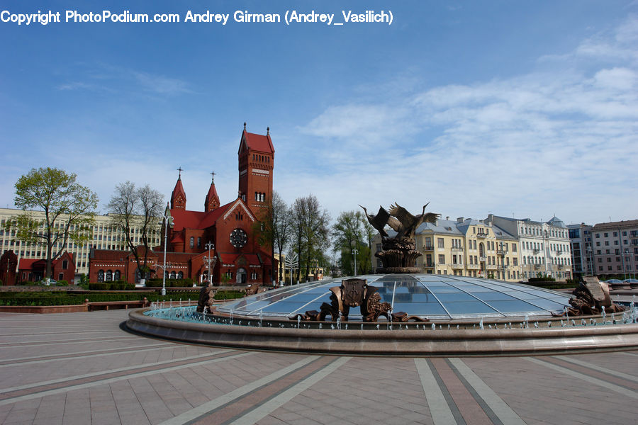 Architecture, Bell Tower, Clock Tower, Tower, Downtown, Plaza, Town Square