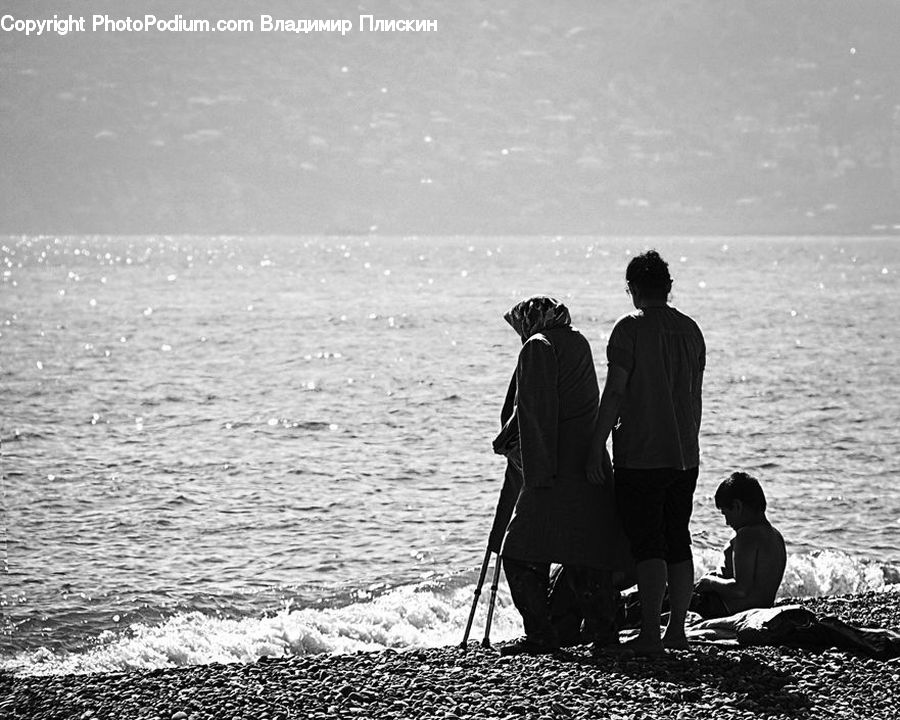 Human, People, Person, Fishing, Back, Hug, Kiss