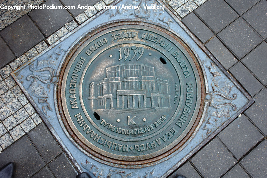 Hole, Manhole, Sewer, Pavement, Building