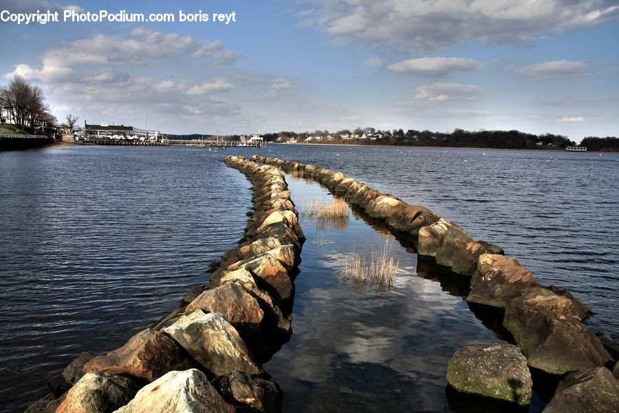 Coast, Outdoors, Sea, Water, Rock, Cliff, Dock