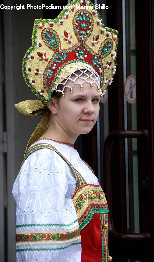 People, Person, Human, Furniture, Throne, Bonnet, Hat