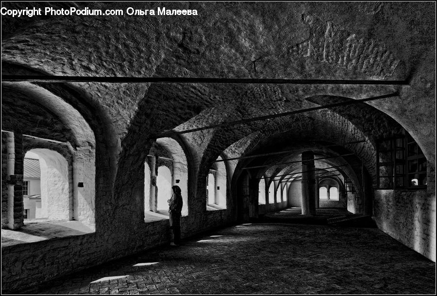 Arch, Brick, Ruins, Alley, Alleyway, Road, Street