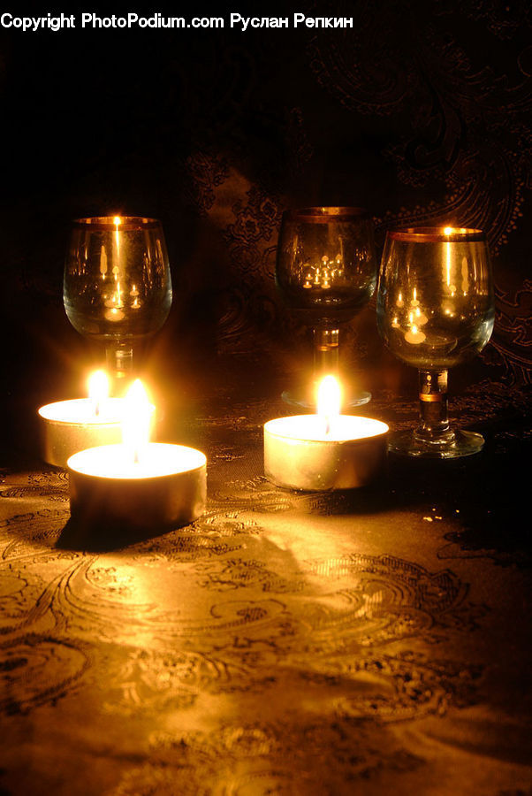 Candle, Diwali, Cup, Glass