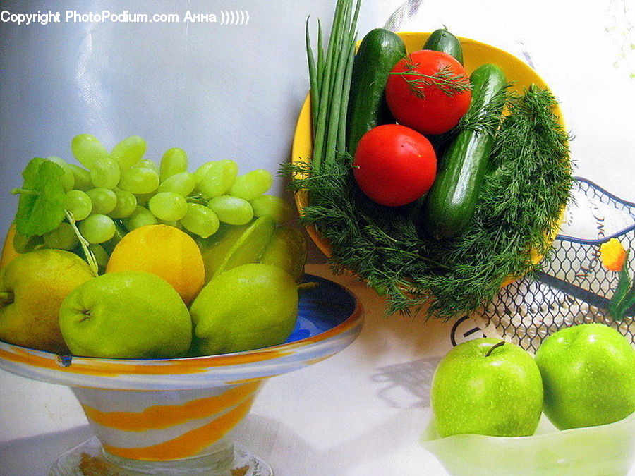 Bowl, Fruit, Produce, Vegetable, Market, Squash, Zucchini