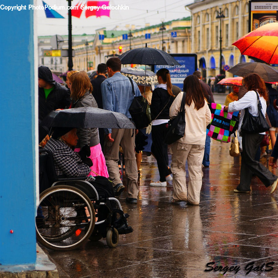 People, Person, Human, Wheelchair, Bicycle, Bike, Vehicle