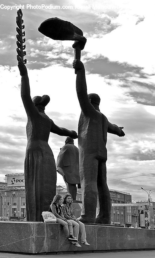 People, Person, Human, Art, Sculpture, Statue, Chair