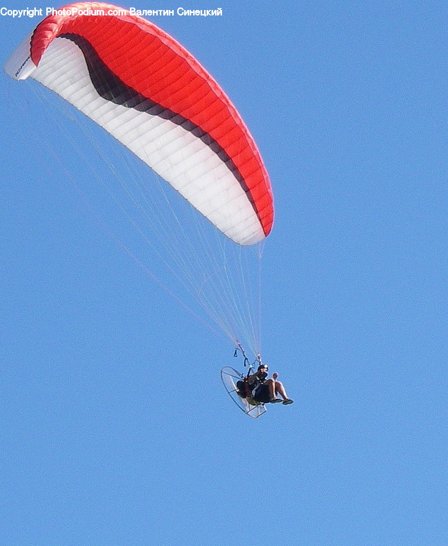 Adventure, Flight, Gliding, Parachute, Leisure Activities