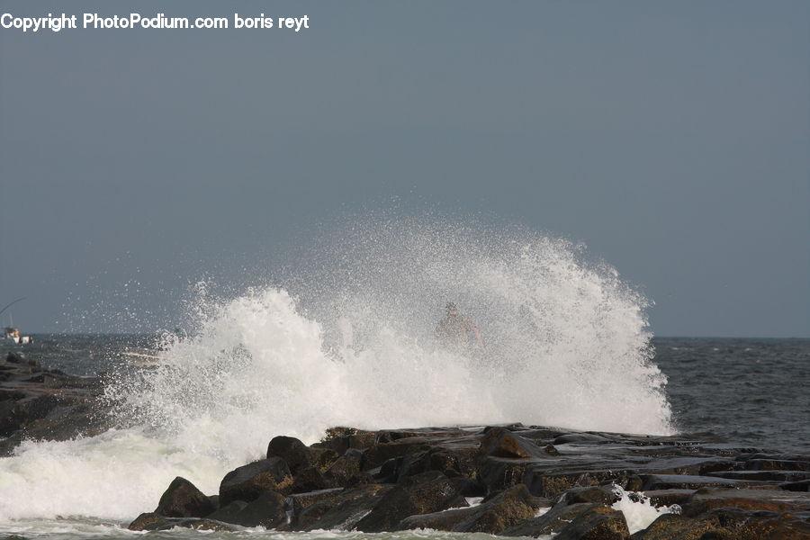 Outdoors, Sea, Sea Waves, Water, Coast, Beach