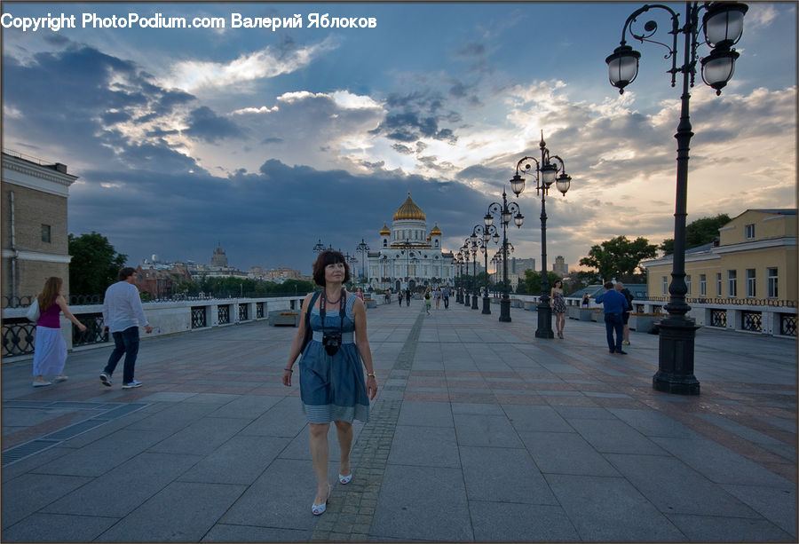 Human, People, Person, Lamp Post, Pole, Boardwalk, Deck