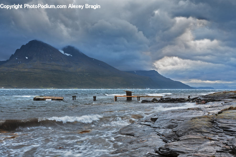 Alps, Crest, Mountain, Peak, Mountain Range, Outdoors, Coast