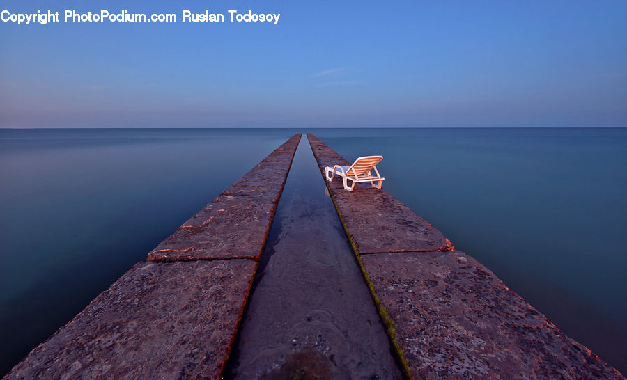 Coast, Outdoors, Sea, Water, Horizon, Sky, Dock