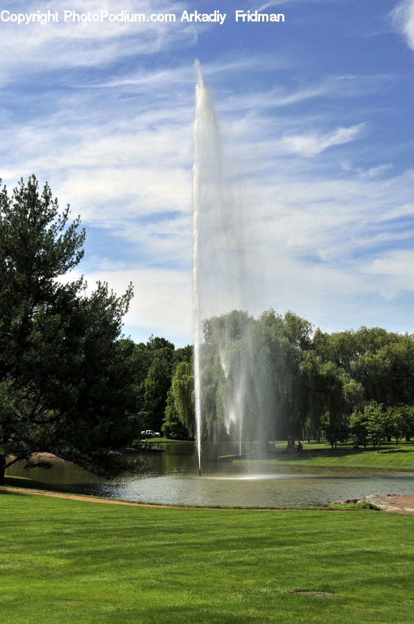 Fountain, Water