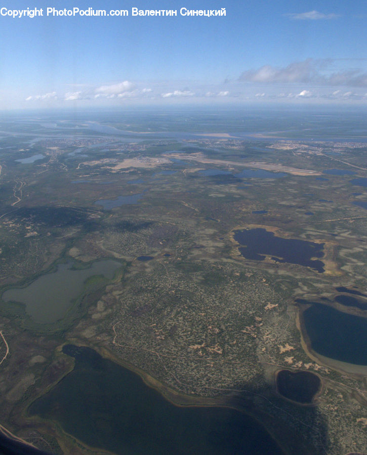 Aerial View, Hole, Ground, Soil, Outdoors, Sand, Field