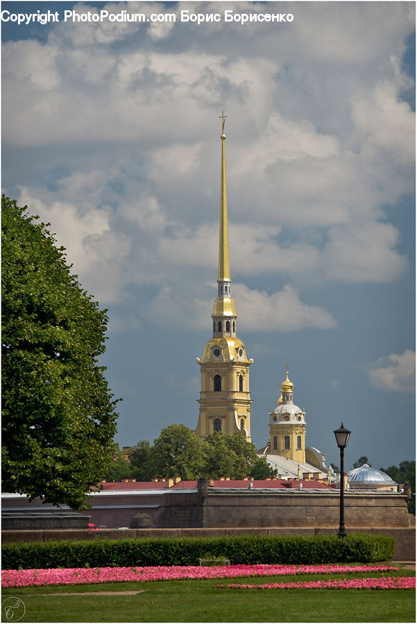 Architecture, Dome, Plant, Potted Plant, Bell Tower, Clock Tower, Tower