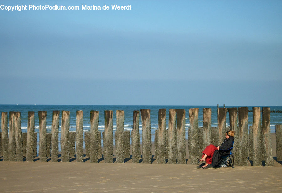 People, Person, Human, Bench, Coast, Outdoors, Sea
