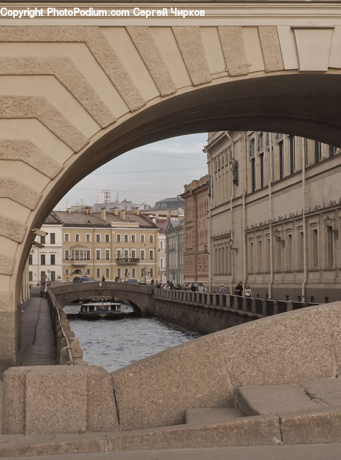 Canal, Outdoors, River, Water, Architecture, Downtown, Plaza