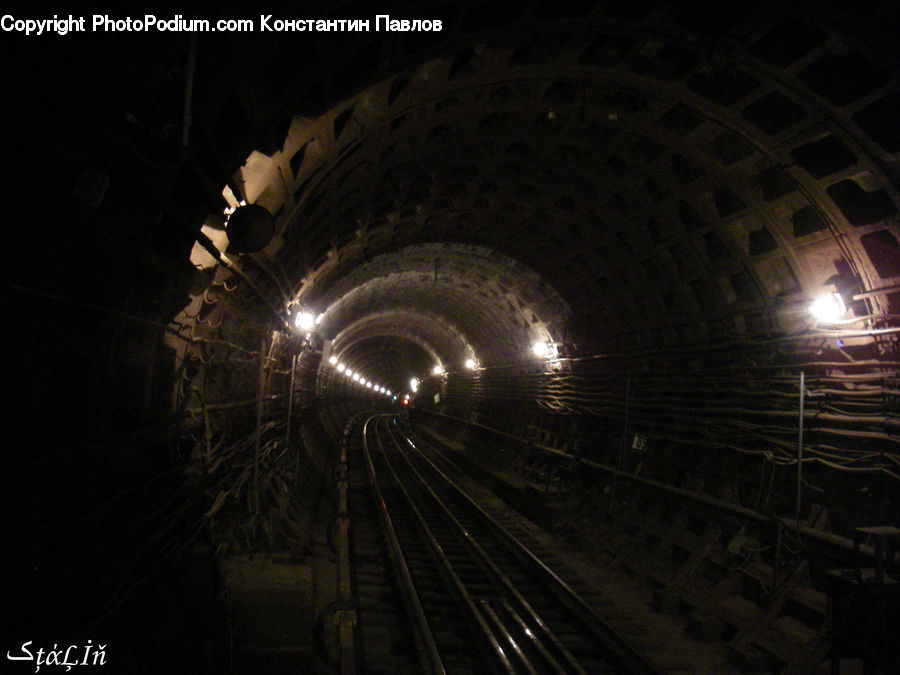 Tunnel, Subway, Train, Train Station, Vehicle
