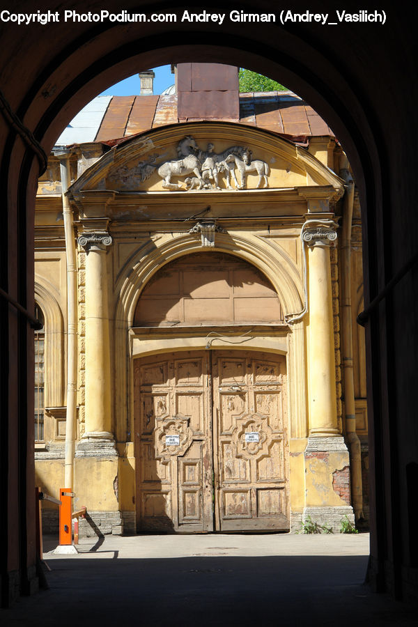 Patio, Architecture, Church, Worship, Building