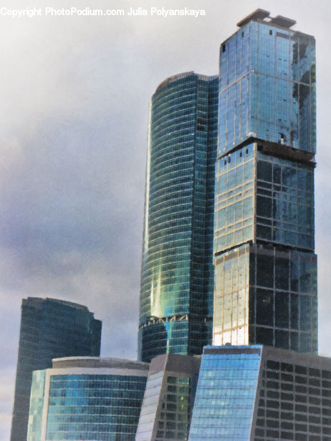 Architecture, City, Downtown, High Rise, Skyscraper, Building, Housing