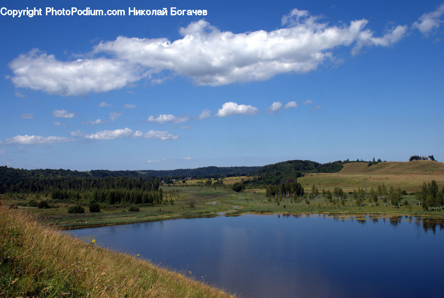Cloud, Cumulus, Sky, Lake, Outdoors, Water, Azure Sky