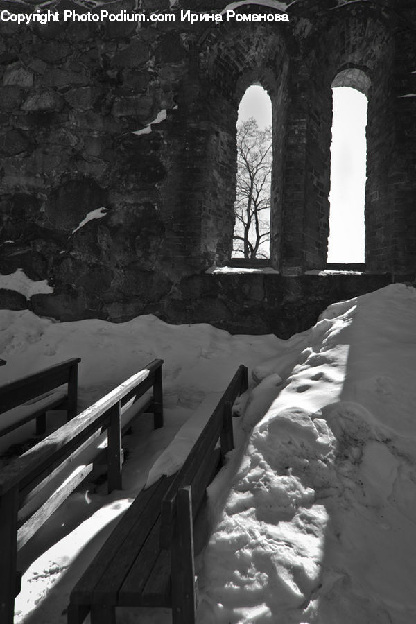 Bench, Ice, Outdoors, Snow, Sand, Soil, Flying