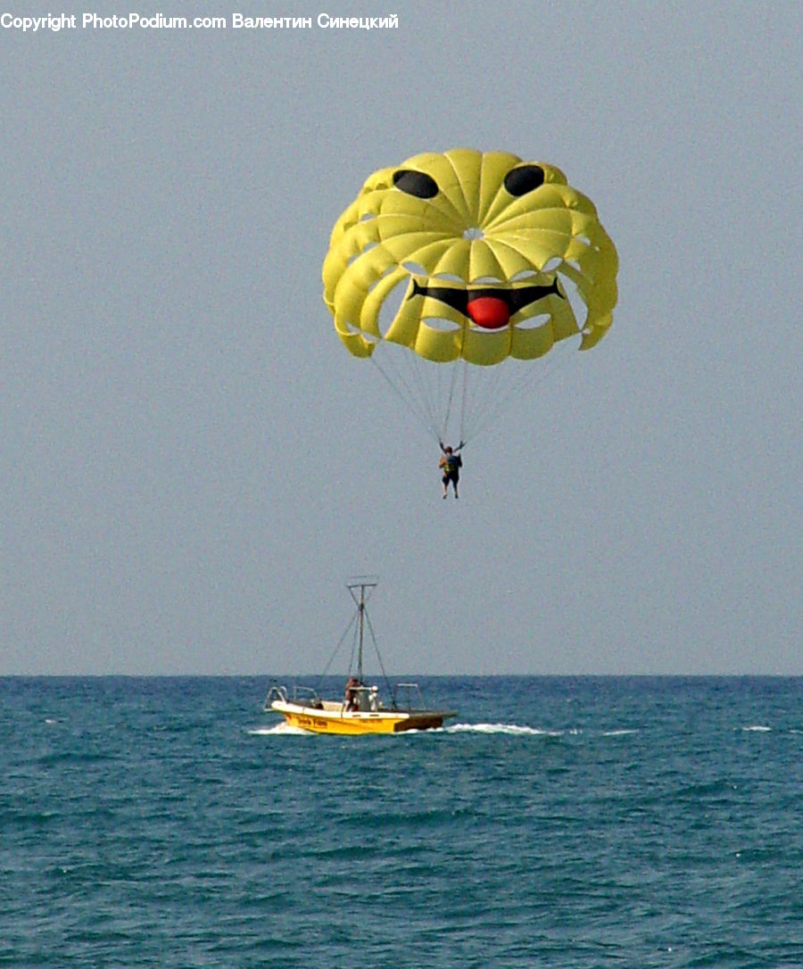 Adventure, Flight, Gliding, Parachute, Boat, Yacht, Outdoors