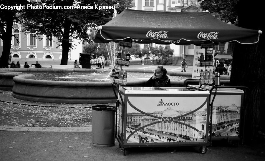 Closet, Kiosk, Chair, Furniture, Human, Architecture, Downtown